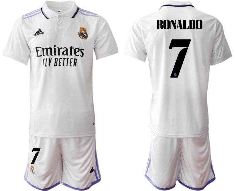 Men 2022-2023 Club Real Madrid home white #7 Soccer Jersey2->real madrid jersey->Soccer Club Jersey